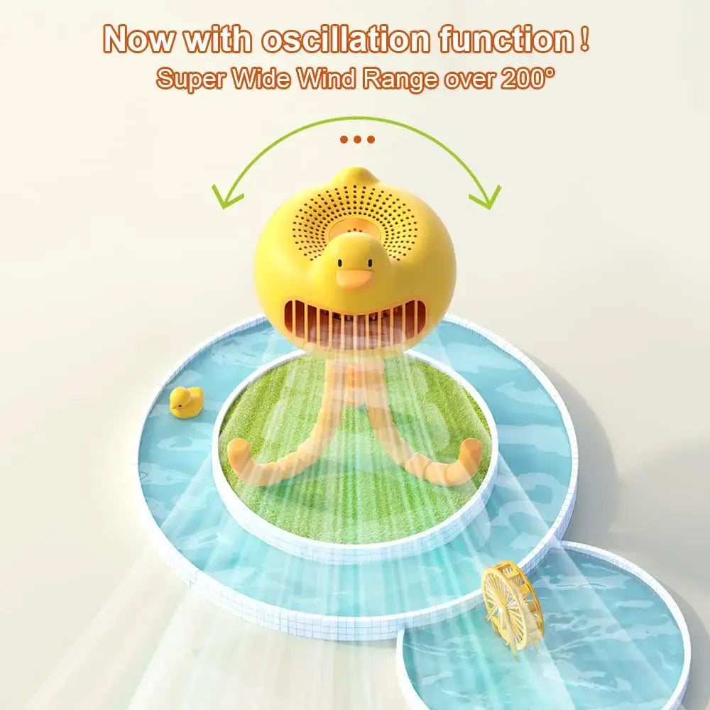 CoolQuacker Stroller Fan: Portable, USB-Powered, Adjustable, Bladeless