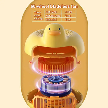 CoolQuacker Stroller Fan: Portable, USB-Powered, Adjustable, Bladeless